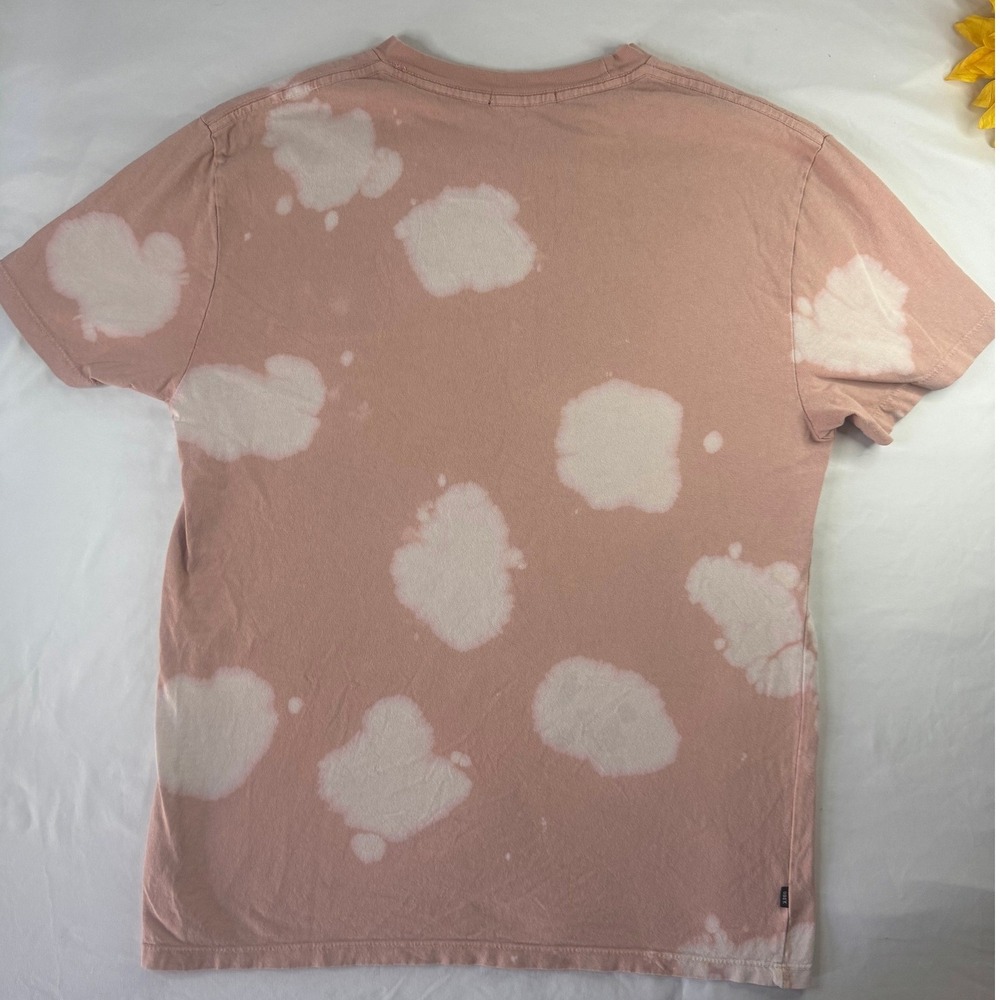 Obey T-Shirt Size M Pink Good Bleach Cloud Wash Logo Short Sleeve Tee - Picture 8 of 10